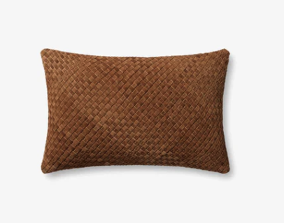 13"x21" Leather Down Pillow