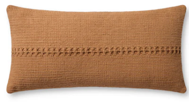 12" x 27" Orange Down Filled Pillow