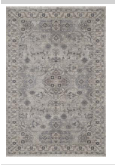 5X7 Adele Ivory Grey Amelia