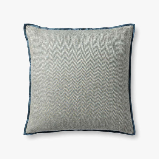 22" x 22" Blue Down-Filled Pillow