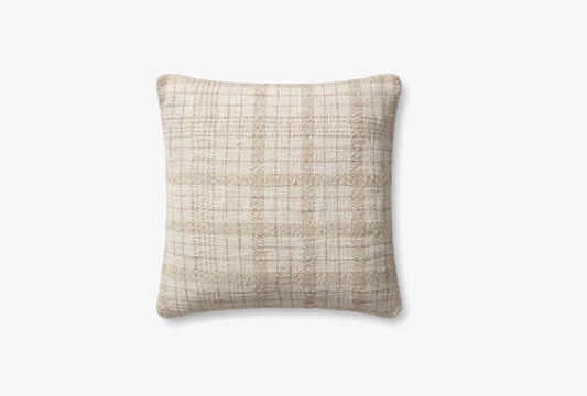 18" x 18" Plaid Down Pillow