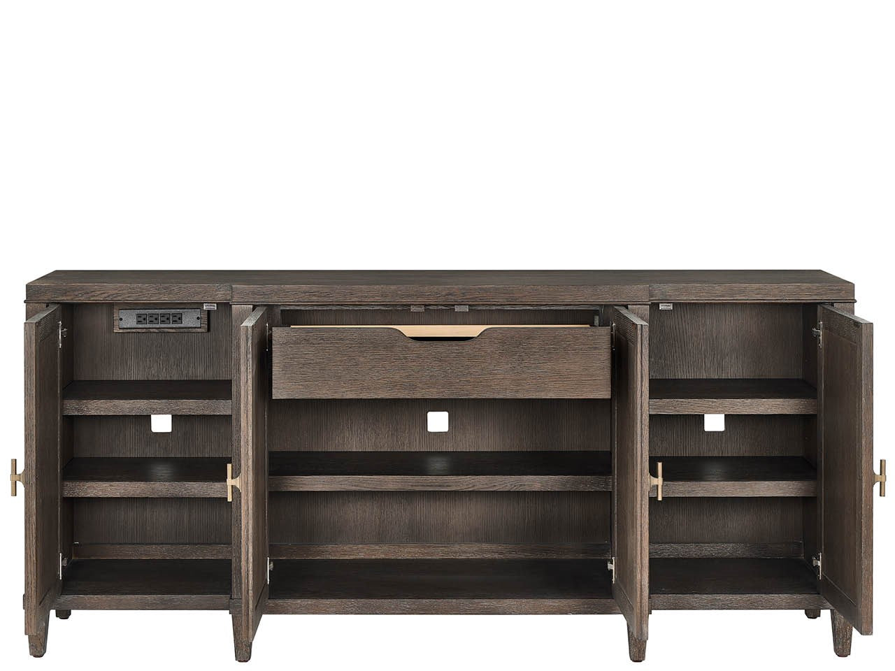 78" x 19" x 36" Cocoa Credenza