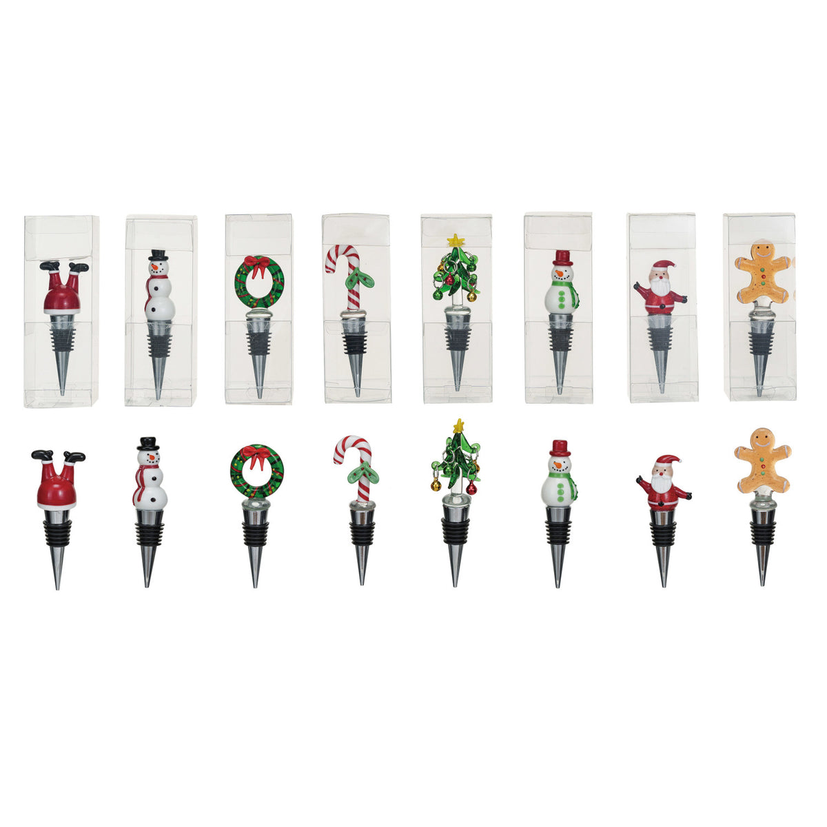 Wine Stopper w/ Holiday Icon